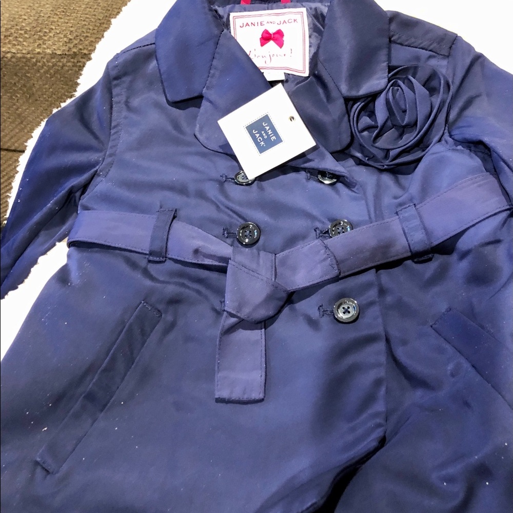 Janie and Jack NEW little girls Trench Coat